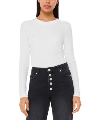 Hollie Button Front High Rise Cropped Straight Jeans in Black