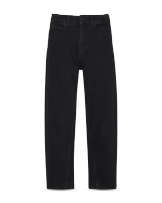 High Waist Barrel Jeans in Black 