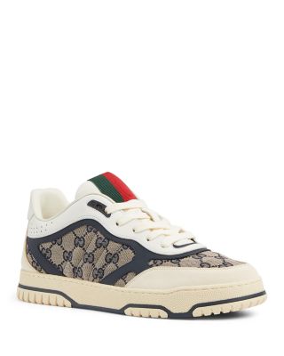 Men's Re-Web Low Top Canvas and Leather Sneakers