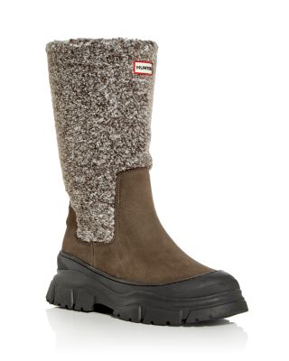 Hunter - omen's Tisha Faux Shearling Cold Weather Boots