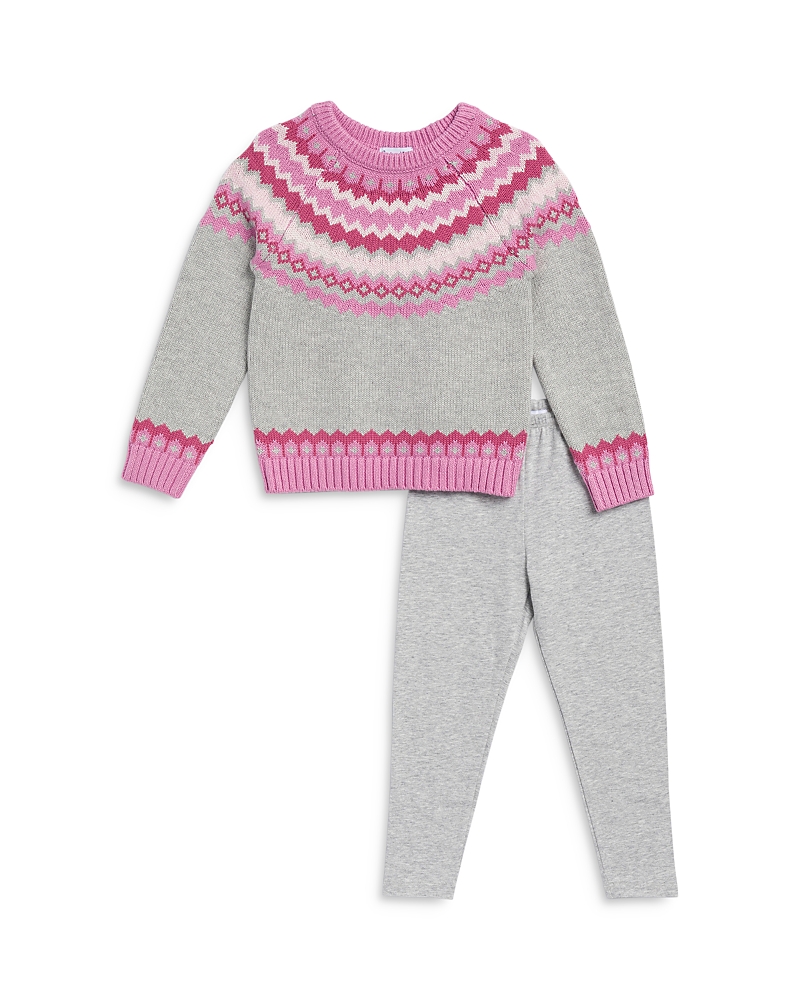 SPLENDID GIRLS' FAIR ISLE FUN SWEATER & LEGGINGS SET - LITTLE KID