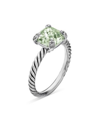Ch&acirc;telaine&reg; Ring with Prasiolite and Diamonds