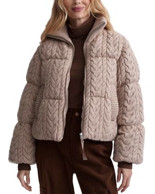 Varley - Reggie Cable Knit Puffer Jacket