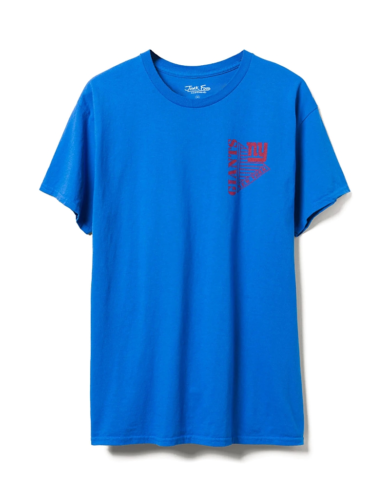 Junk Food Clothing Unisex Nfl New York Giants Drive Tee In Royal