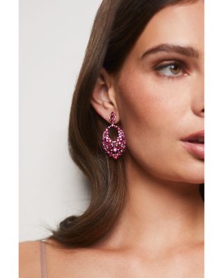 Starlet Stone Mosaic Drop Earrings