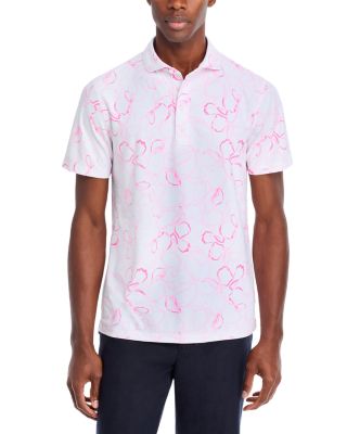 G/Fore Floral Regular Fit Polo Shirt