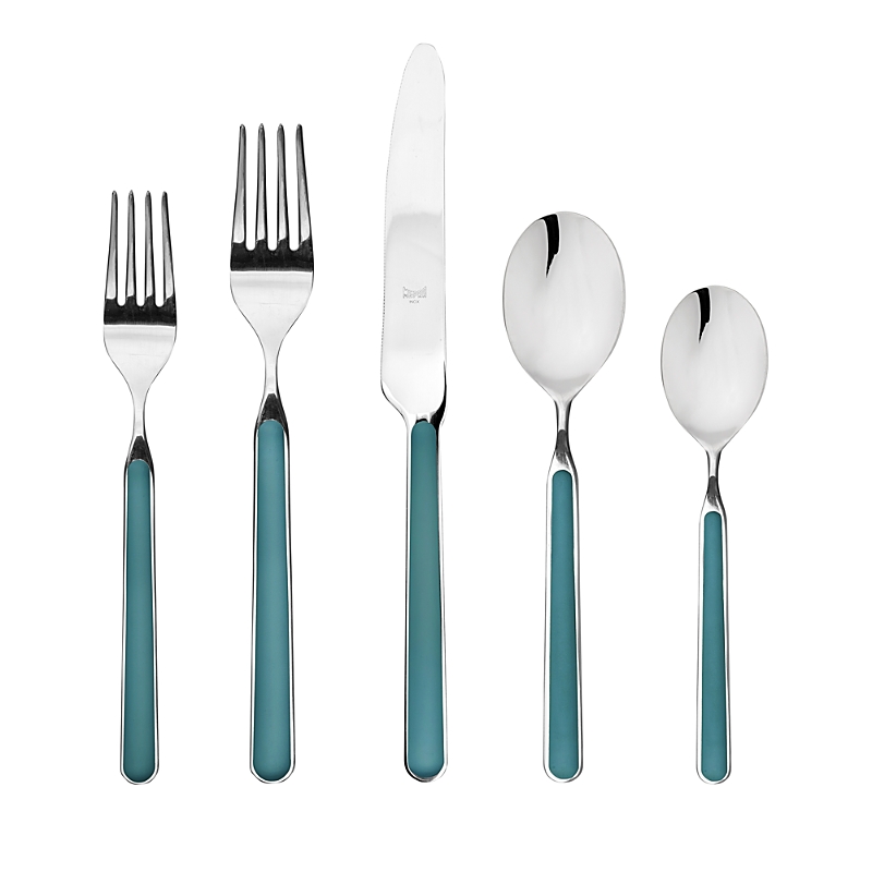 Mepra Fantasia 20 Piece Flatware Set In Petroleum