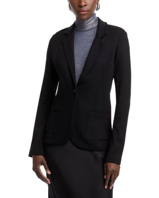 Velour One Button Blazer