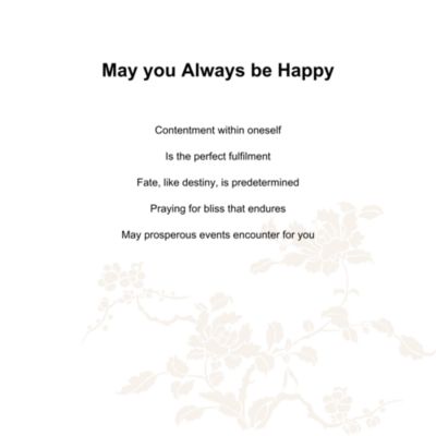 Paperweight Sculpture, May you Always be Happy