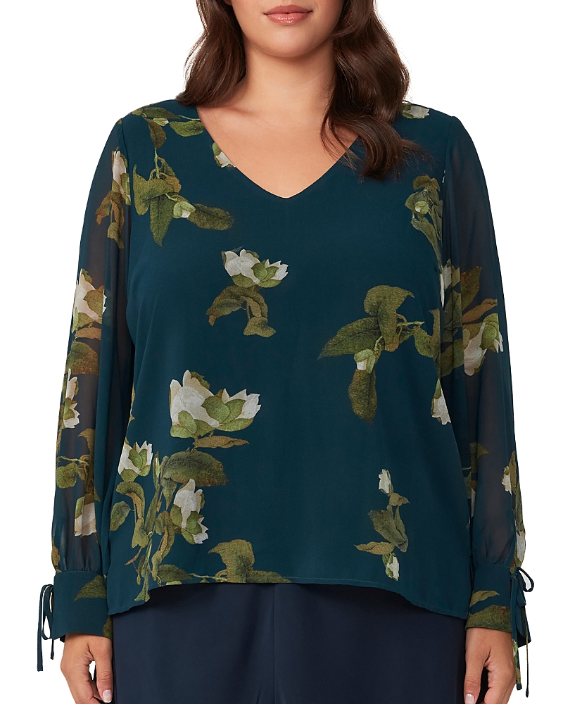 Estelle Plus Summit Top In Print