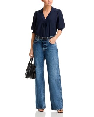 Weldon Collared Silk Blouse