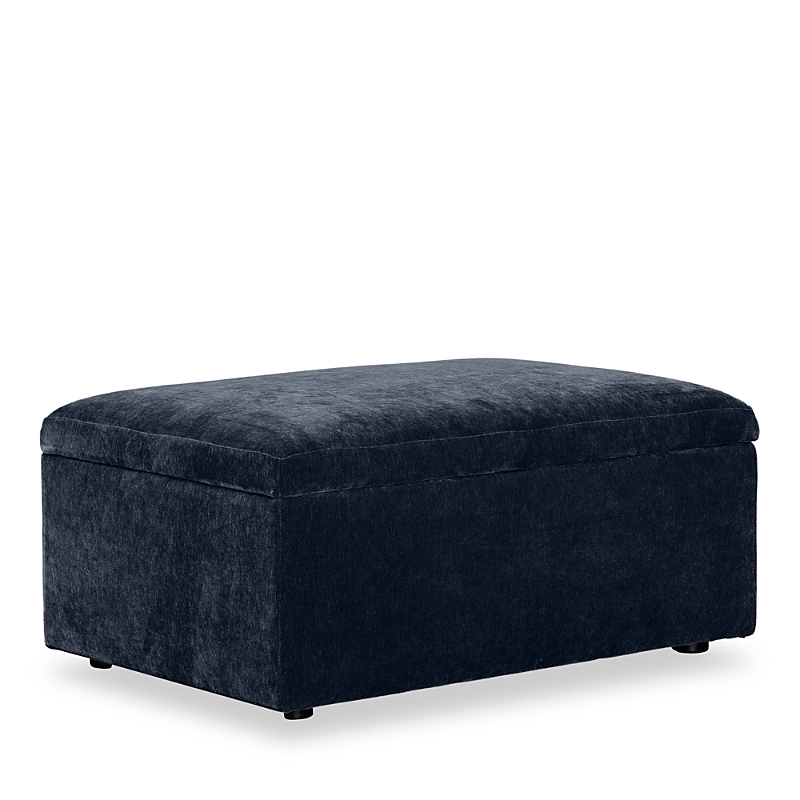 Bloomingdale's Auburn Medium Rectangle Ottoman, In Fabric In Amici Indigo