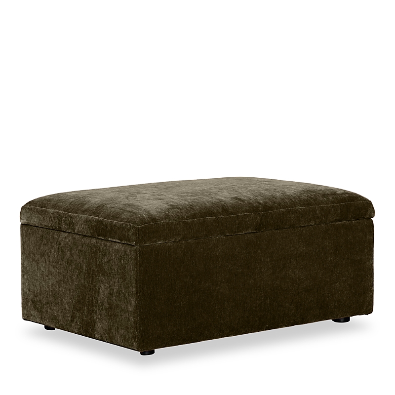 Bloomingdale's Auburn Medium Rectangle Ottoman, In Fabric In Amici Moss