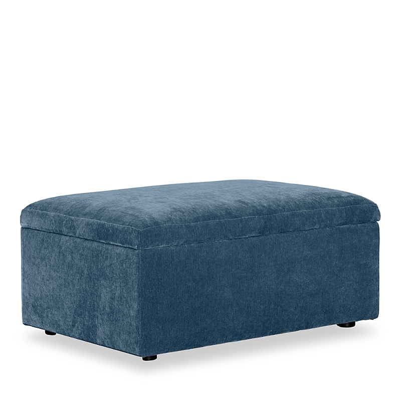 Bloomingdale's Auburn Medium Rectangle Ottoman, In Fabric In Amici Denim