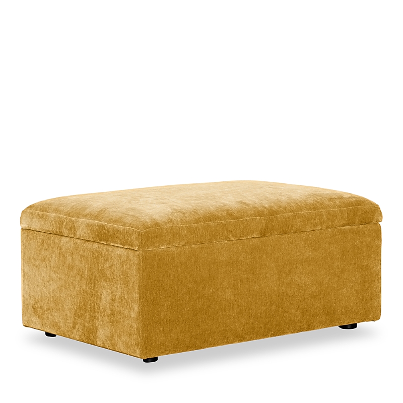 Bloomingdale's Auburn Medium Rectangle Ottoman, In Fabric In Opulent Margarita