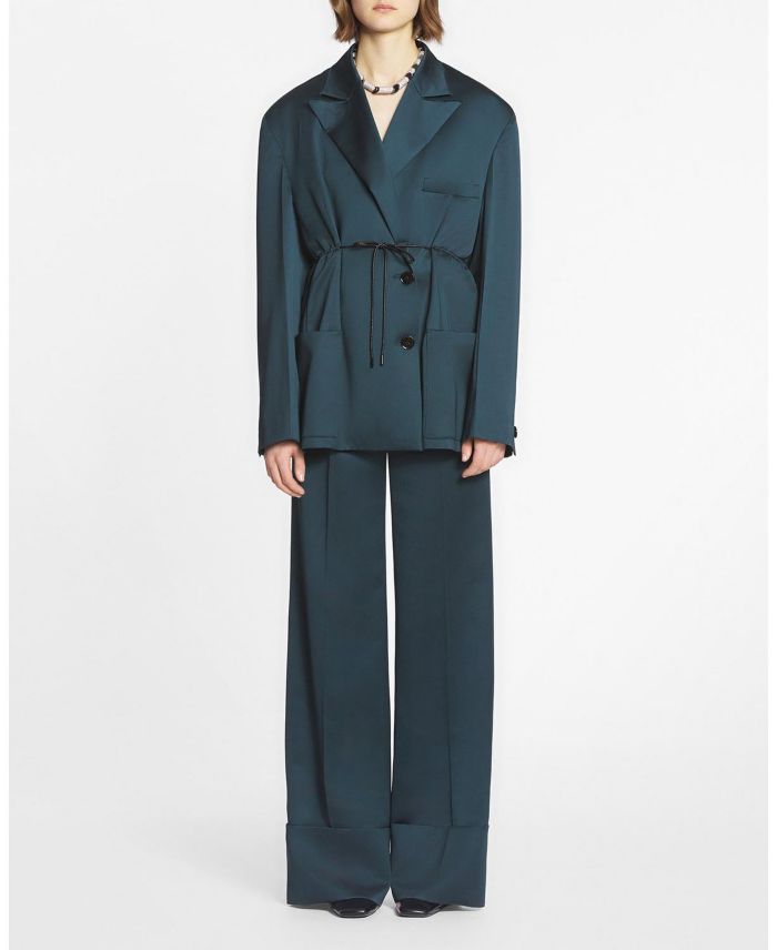 Wide-Leg Pants With Cuffs