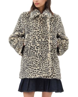 GANNI - Leopard Faux Fur Coat