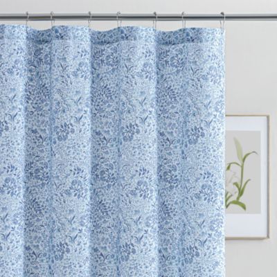 Blue Floral Shower Curtain - Exclusive