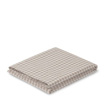 Gingham Linen Flat Sheet, King