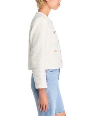 Tweed Collarless Jacket - Exclusive