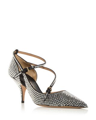 FERRAGAMO - Women's Giuly Embellished Pointed Toe Pumps
