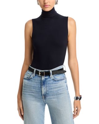 Sleeveless Turtleneck Top