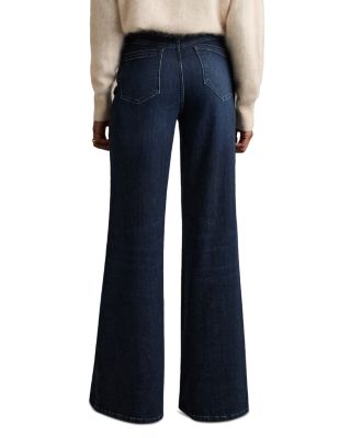 Heather Wide Leg Jeans in Dark Blue