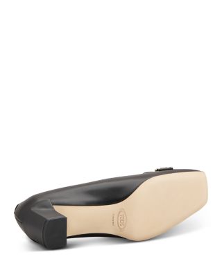 Women&#39;s Leather Loafer Pumps