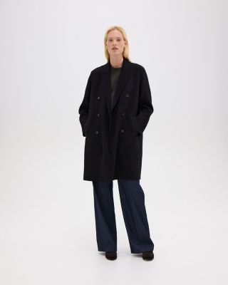 Double Breasted Coat in Double Face Wool & Cashmere