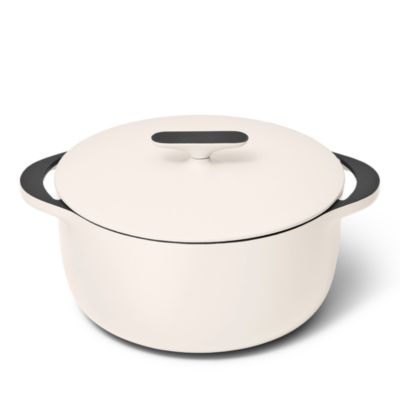 Enameled Cast Iron 6.5 Qt Dutch Oven with Flat Lid