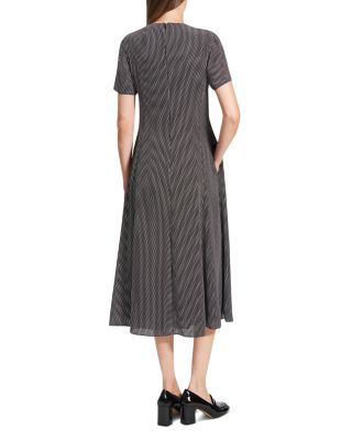 Dot Print Midi Dress