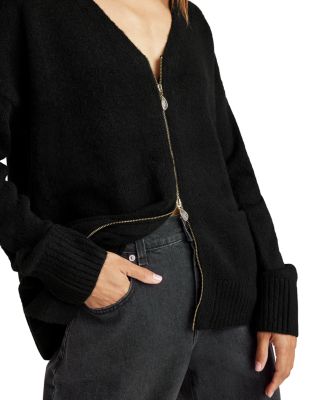 Zeena Zip Front Cardigan