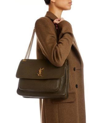 【関税&送料込】Saint Laurent Camel Leather Large Niki Bag NIKI large in grained lambskin | Saint Laurent | YSL US