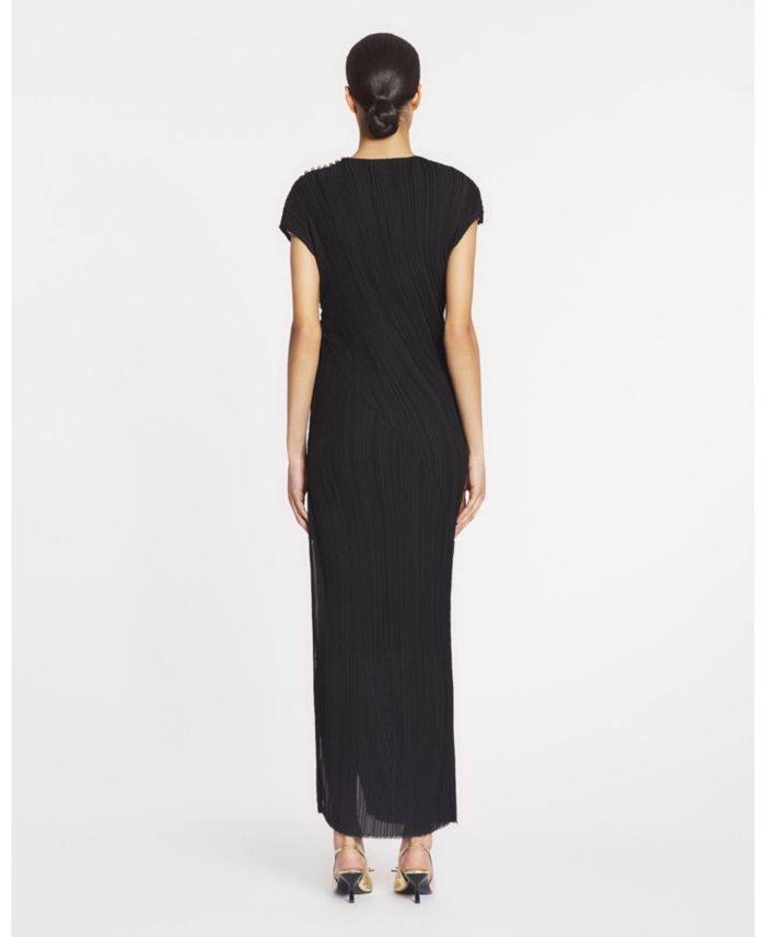 Asymmetrical Pleated Dress