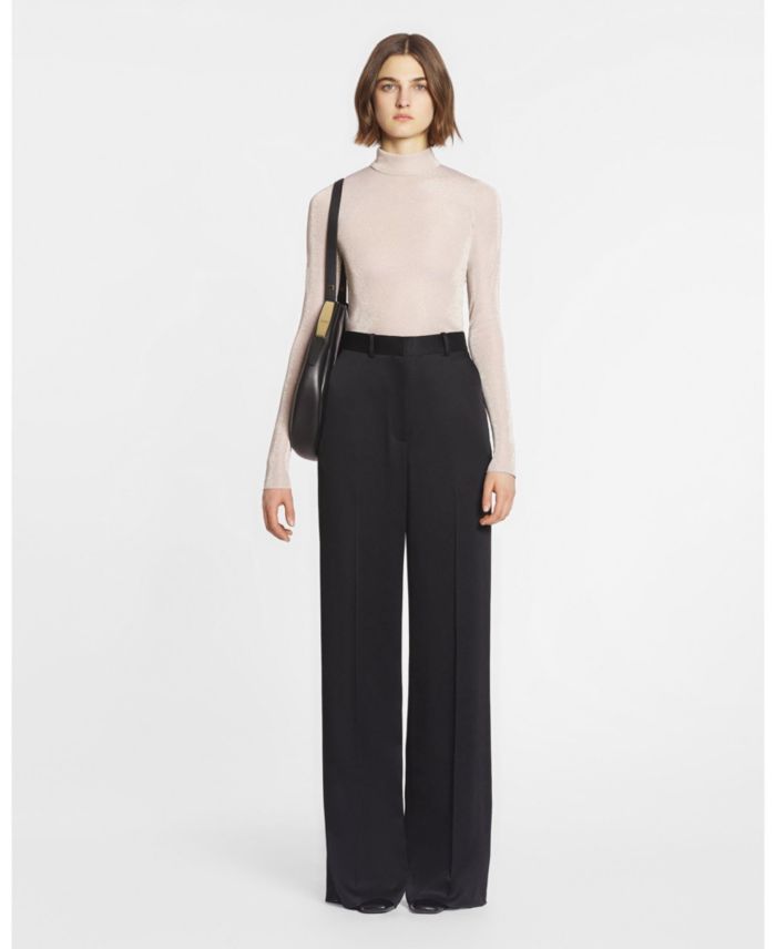 Wide-Leg Tailored Pants