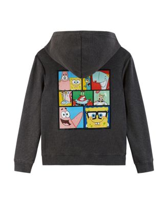 Boys' SpongeBob SquarePants x Stone-Washed Hooded Waffle Tee - Big Kid