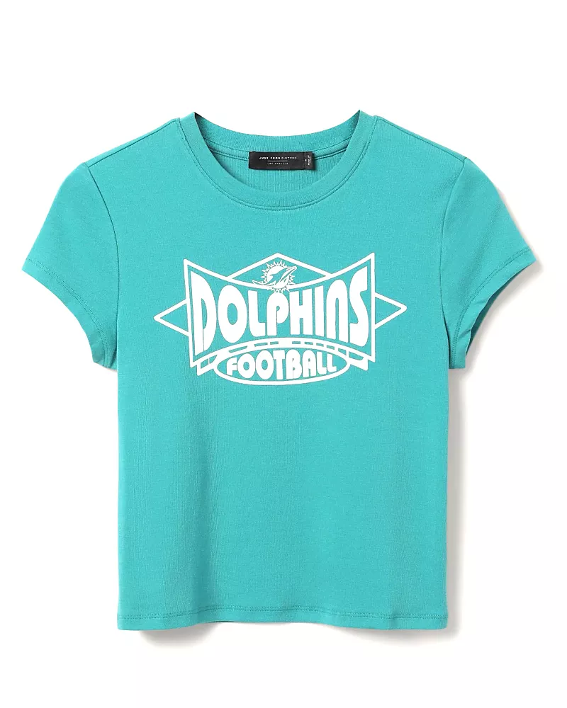Junk Food Clothing Women's Nfl Miami Dolphins Baby Tee
