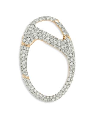 Walters Faith - 18K Rose Gold Diamond Pav&eacute; Charm Holder Pendant