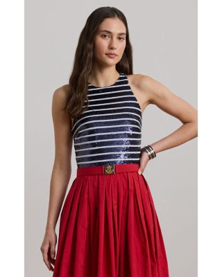 Ralph Lauren Belted Sequined Tulle & Taffeta Gown | Bloomingdale's Women