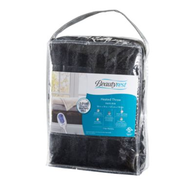 Heated Duke Faux Fur Heated Throw, 50&amp;quot; x 70&amp;quot;