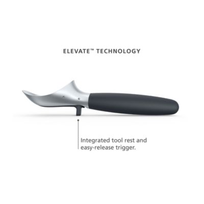 Elevate Ice Cream Scoop with Integrated Tool Rest