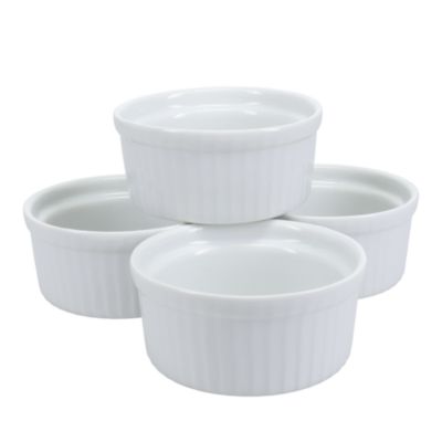 Porcelain 4.5 oz. White Ramekins, Set of 4 
