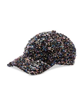 rag & bone Harlow Boucle Sequin Baseball Cap