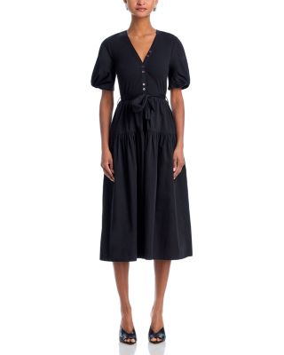 Derek Lam 10 Crosby Natalia Mixed Media Dress | Bloomingdale's Women