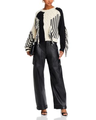 The Jumper Slice Crewneck Cable Knit Sweater