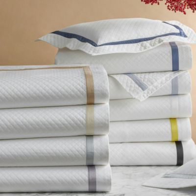 Matouk - Lowell Diamond Matelass&eacute; Bedding Collection