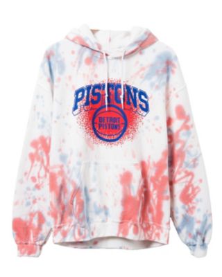 Junk Food Clothing - Unisex NBA Detroit Pistons Tie Dye Hoodie