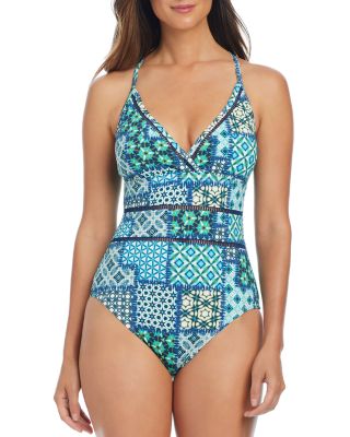 Bleu Rod Beattie X Back One Piece Swimsuit