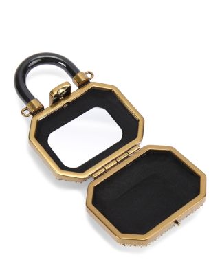 Micro Embellished Top Handle Clutch 