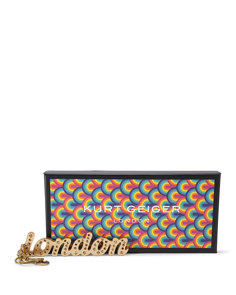 Kurt Geiger Embellished London Keychain In Gold